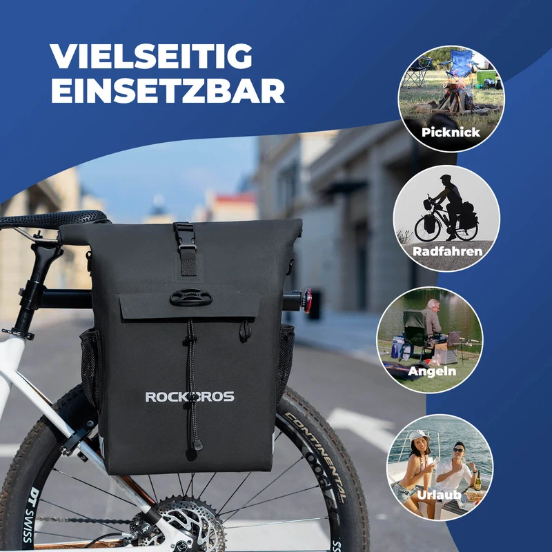 3 in 1 Wasserdicht Gepäckträgertasche 배낭 Umhängetasche 18L