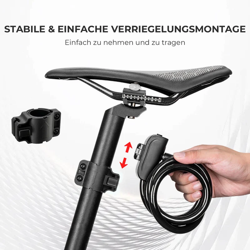 ROCKBROS Fahrradschloss 110 cm / 11 mm