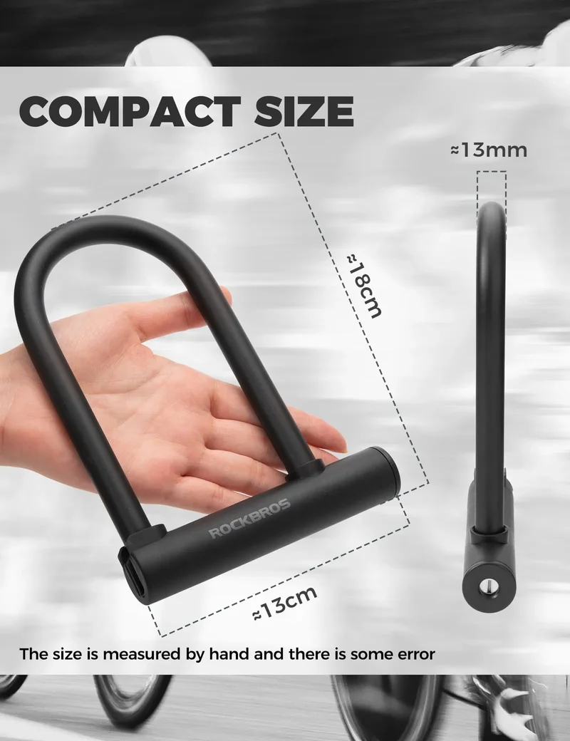 Bike Carbon Steel Anti-Theft U Lock