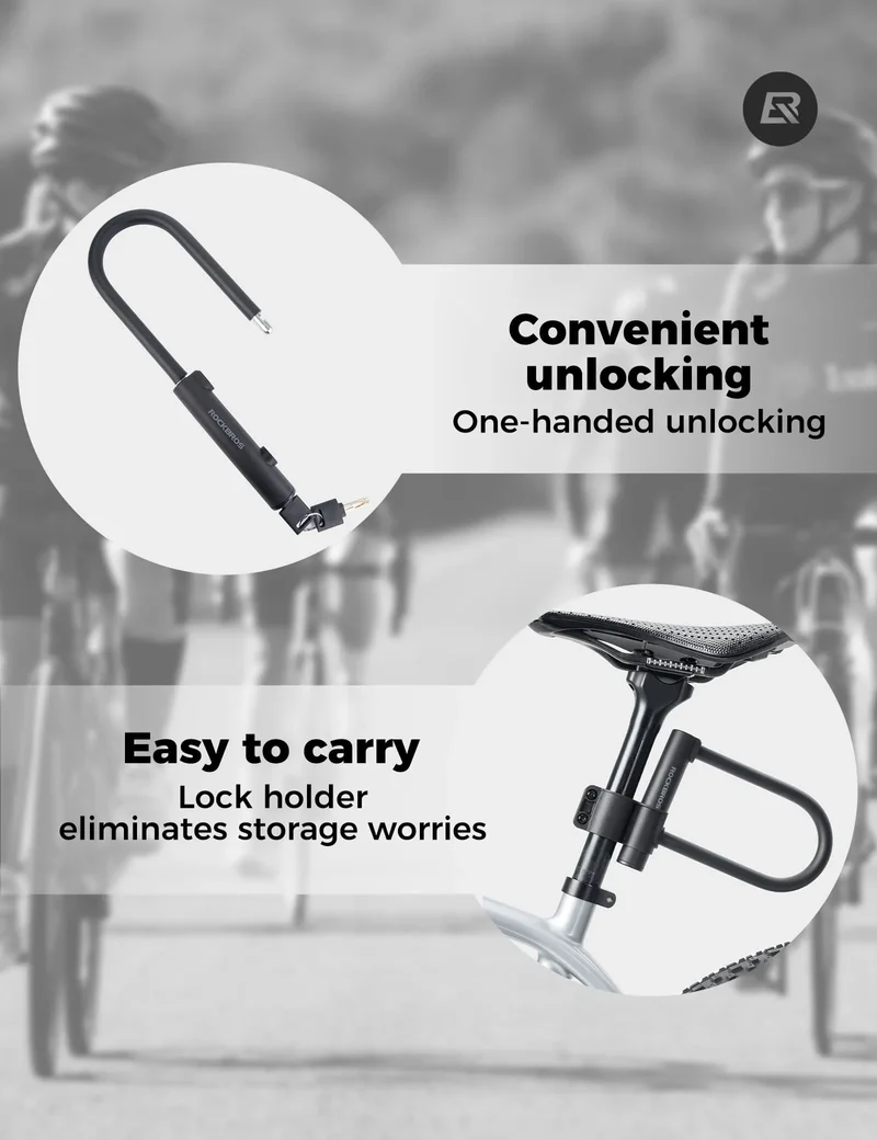 Bike Carbon Steel Anti-Theft U Lock
