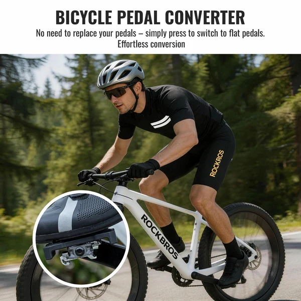 SPD Clipless to Flat Pedal Adapter for MTB Pedals