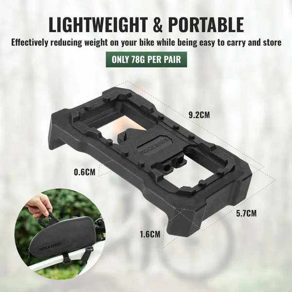 SPD Clipless to Flat Pedal Adapter for MTB Pedals