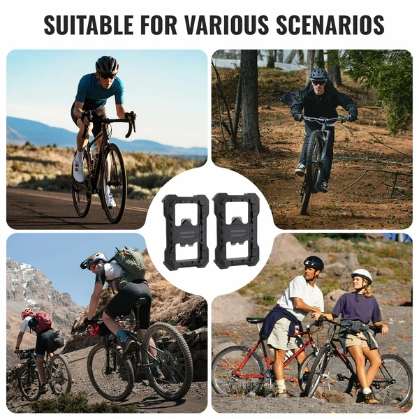 SPD Clipless to Flat Pedal Adapter for MTB Pedals