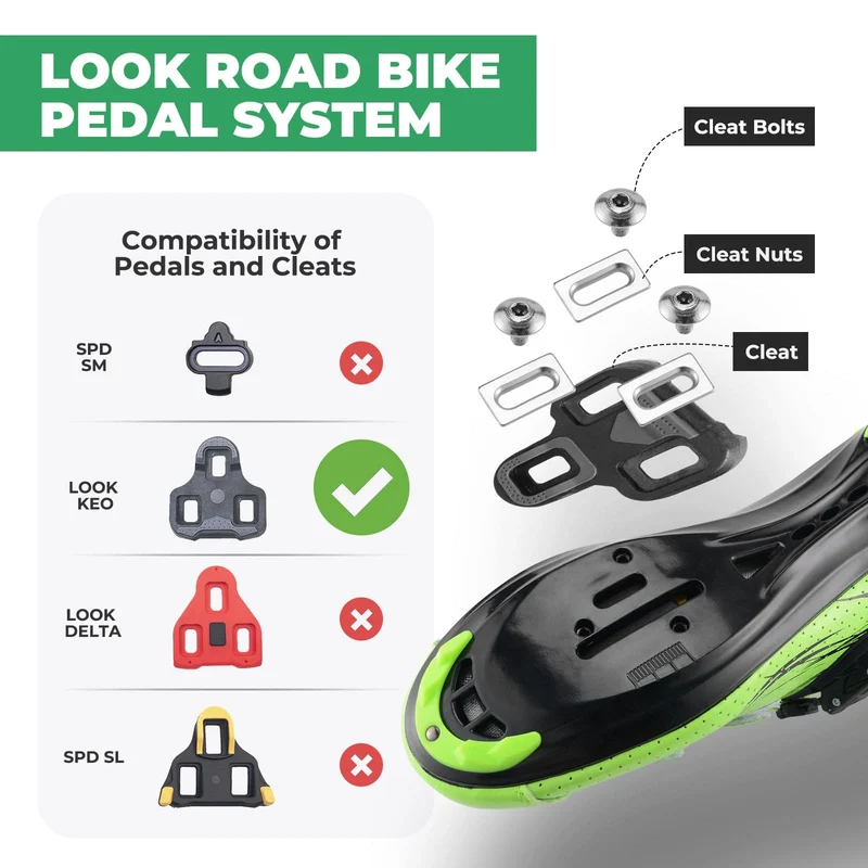 Look System Road Bike Clipless Pedals