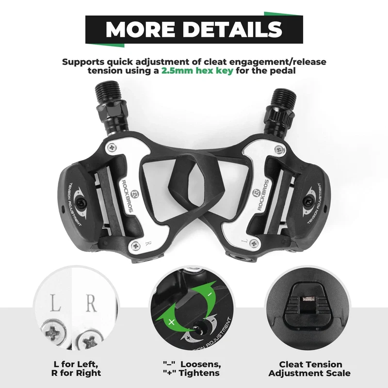Look System Road Bike Clipless Pedals