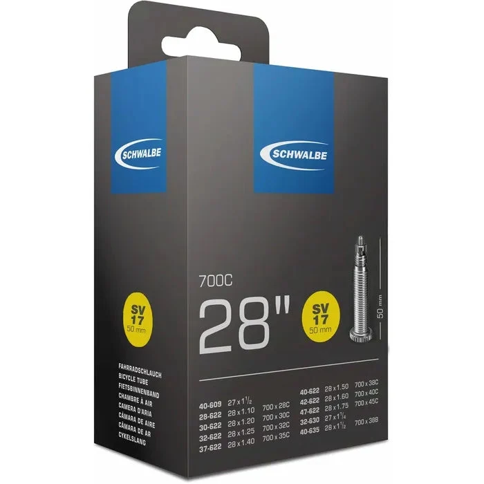 Schwalbe Schlauch SV 17 27/28 40mm Ventil schwarz