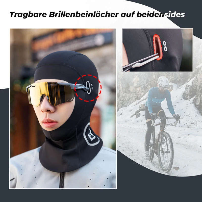 ROCKBROS Motorrad Helmhaube Atmungsaktive Balaclava für Fahrrad & Ski 유니섹스