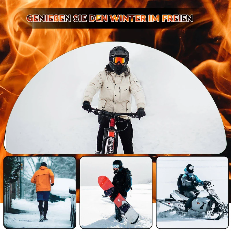 ROCKBROS Halbe Sturmhaube fir Ski Radfahren Herren Damen Atmungsaktiv