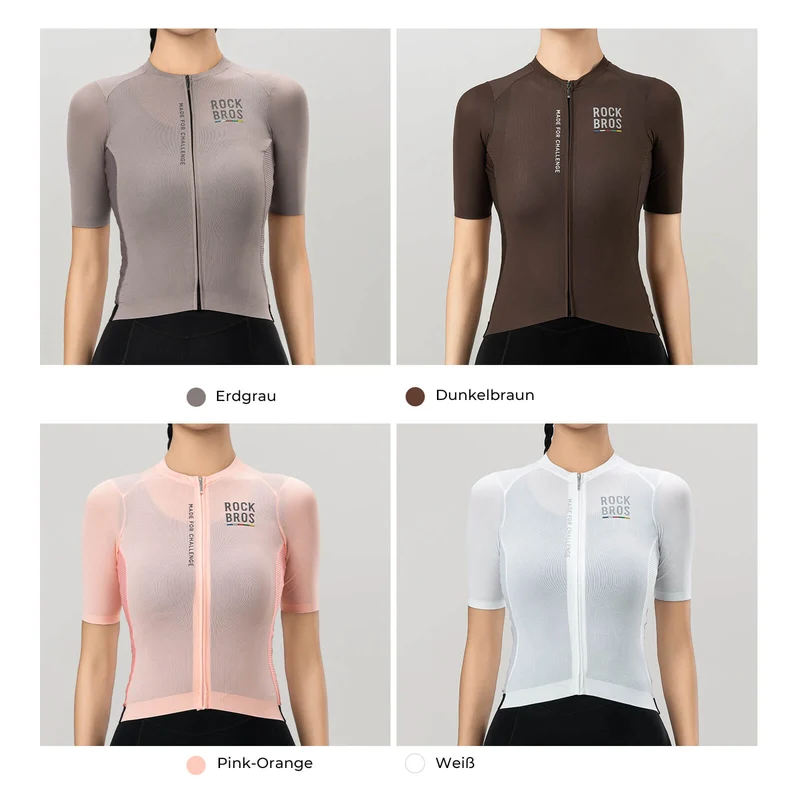 ROAD TO SKY Damen Kurzarm Fahrradtrikot Fahrrad Jersey fir MTB & Rennrad