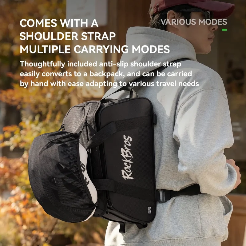Large Capacity Bike Rear Rack Bag Backpack