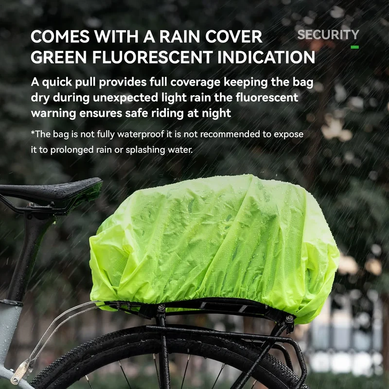 Large Capacity Bike Rear Rack Bag Backpack