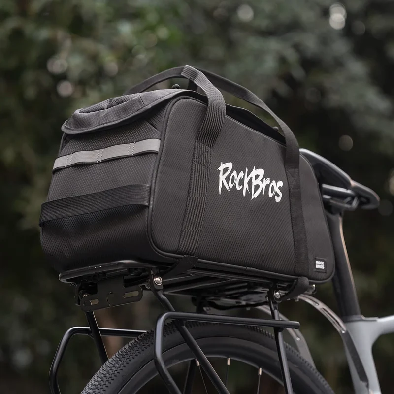 Large Capacity Bike Rear Rack Bag Backpack