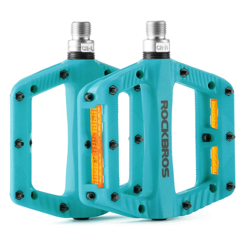 Wide Nylon Flat Bike Pedals