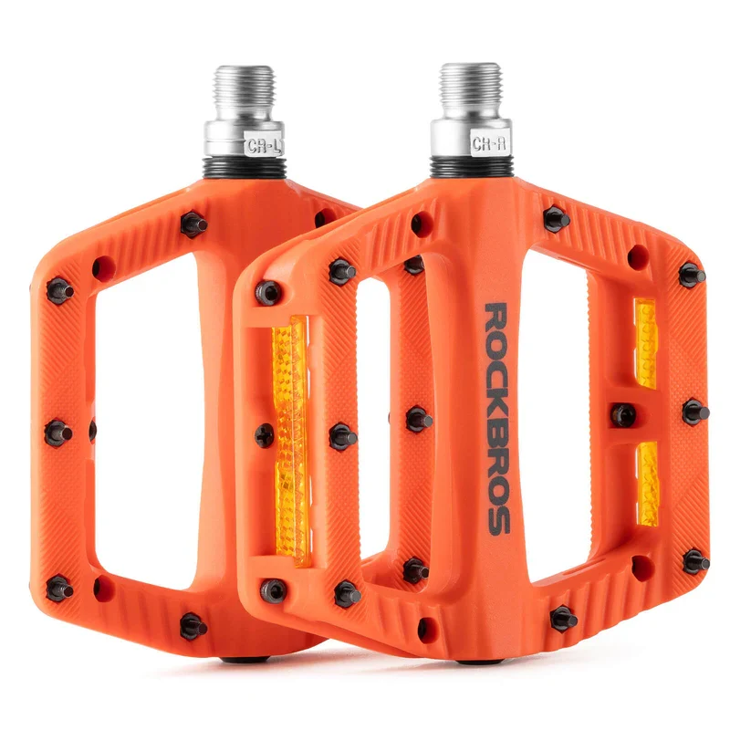 Wide Nylon Flat Bike Pedals