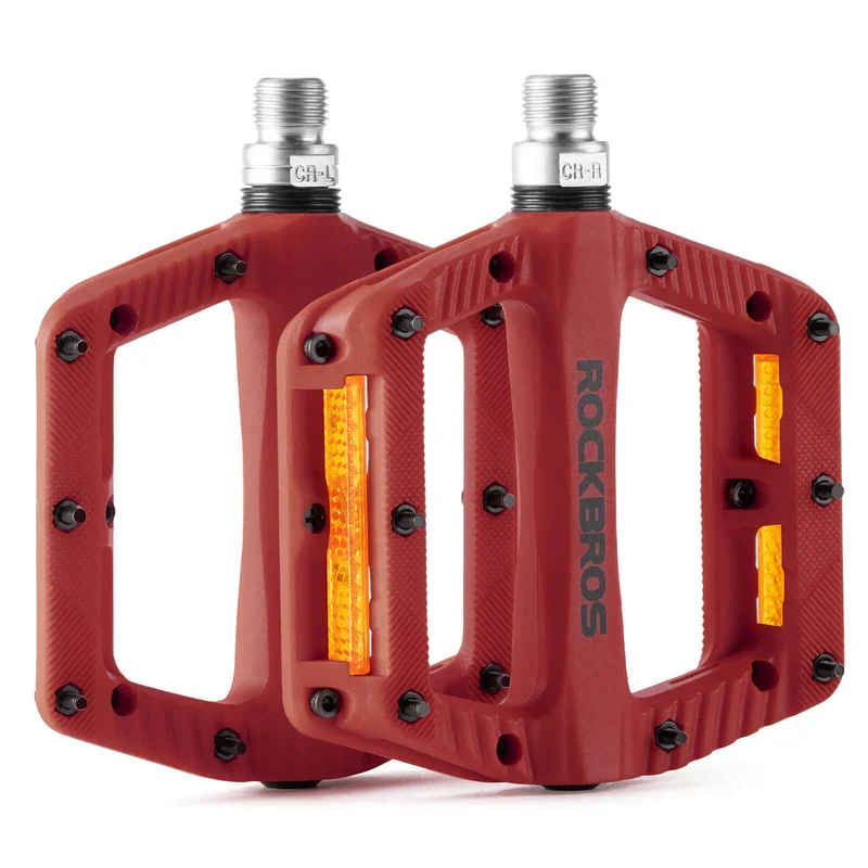Wide Nylon Flat Bike Pedals