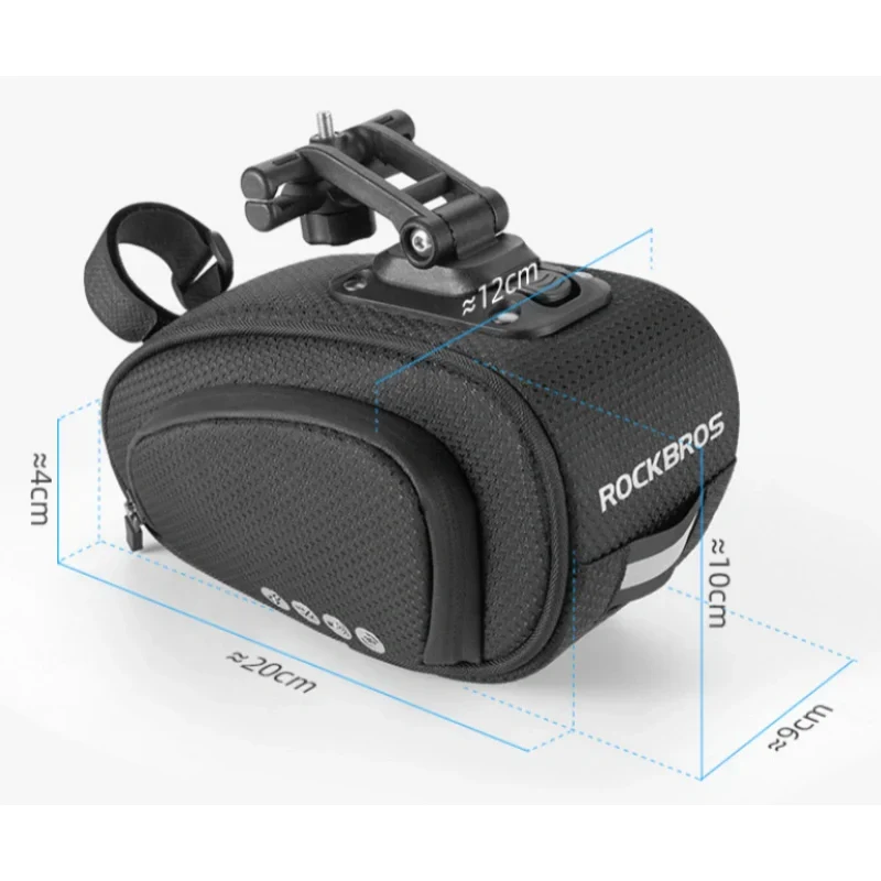 Quick-Release 500D Bike Saddle Bag
