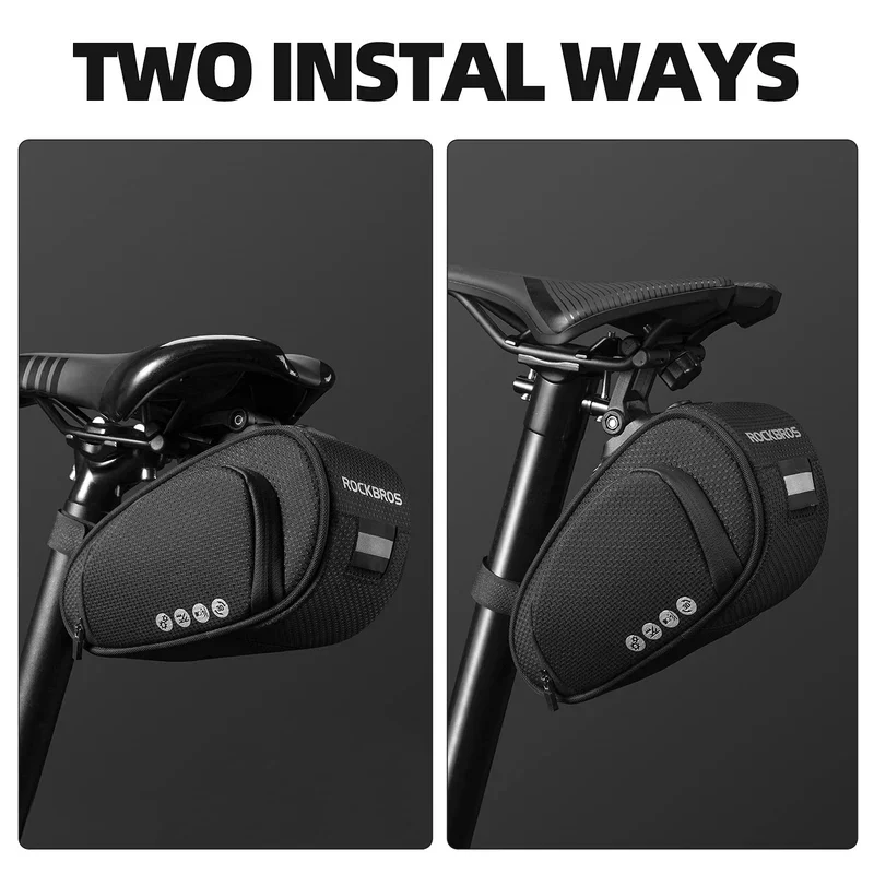 Quick-Release 500D Bike Saddle Bag