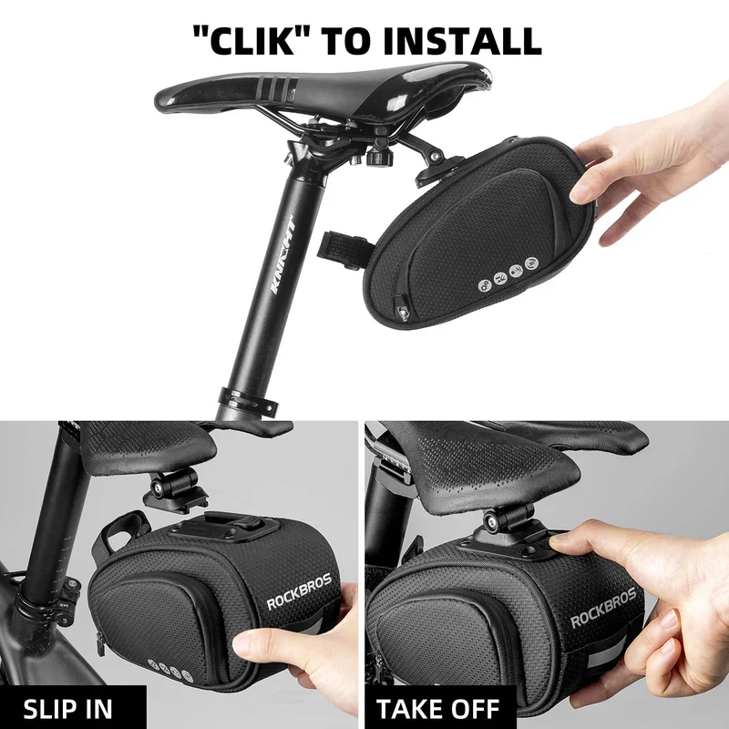 Quick-Release 500D Bike Saddle Bag
