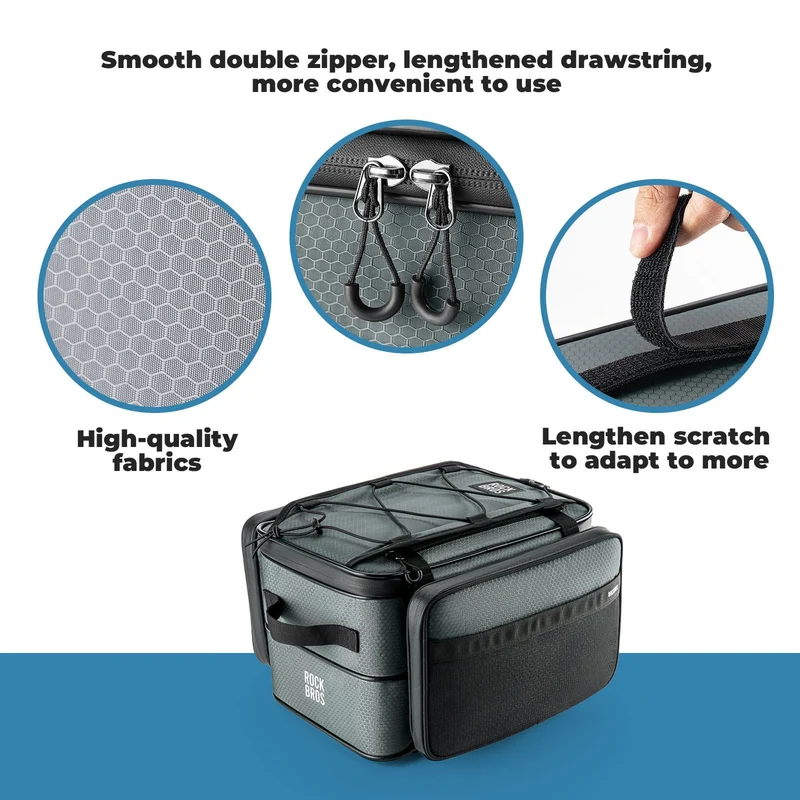 ROAD TO SKY Large Capacity Bike Rear Rack Bag