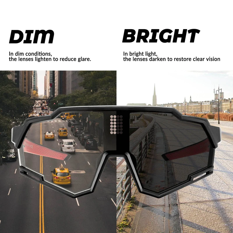 Anti-Glare Smart LCD Adaptive Cycling Glasses