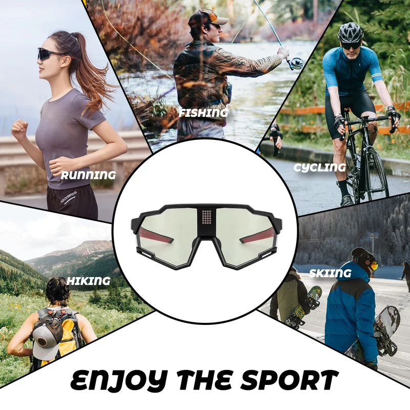 Anti-Glare Smart LCD Adaptive Cycling Glasses