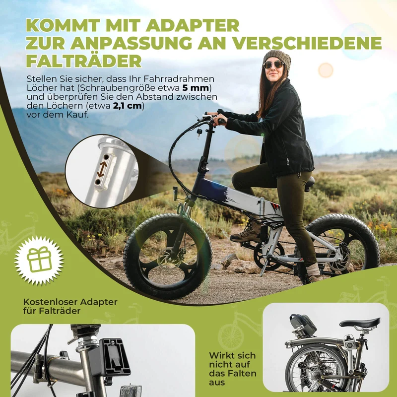 Lenkertasche fir Klapprad/Brompton 1,8L
