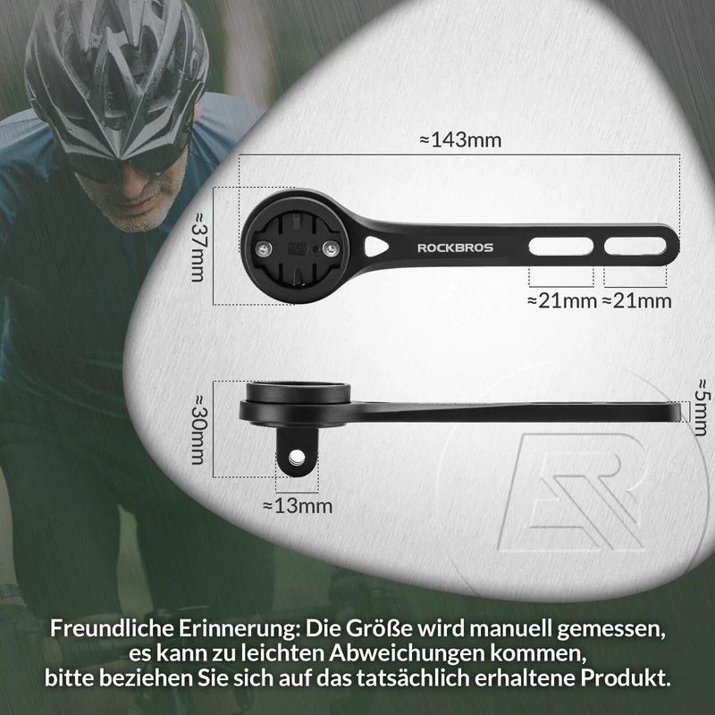 ROCKBROS Fahrradcomputer Halterung Kompatibel mit Garmin/Wahoo/Bryton/GPS