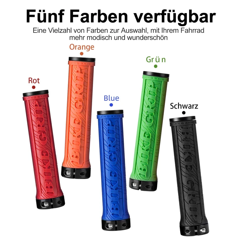 ROCKBROS Ultra-Leicht Fahrradgriffe aus Gummi mit 알루미늄 잠금 디자인