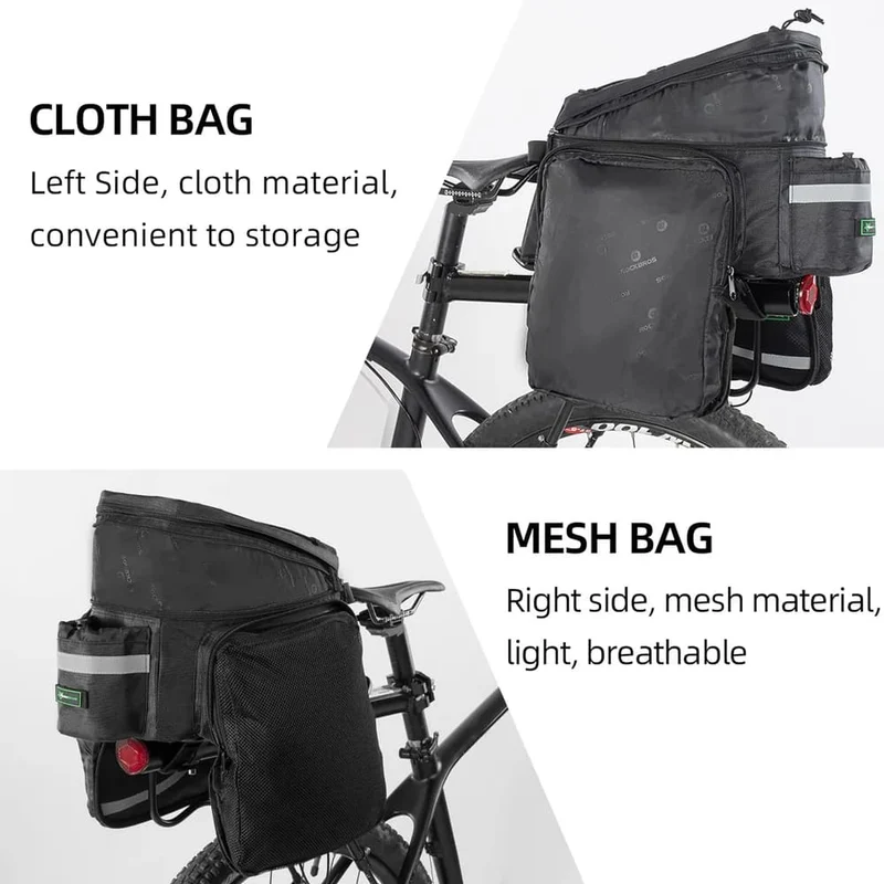 Large Capacity Durable Bike Trunk Bag 13L–25L