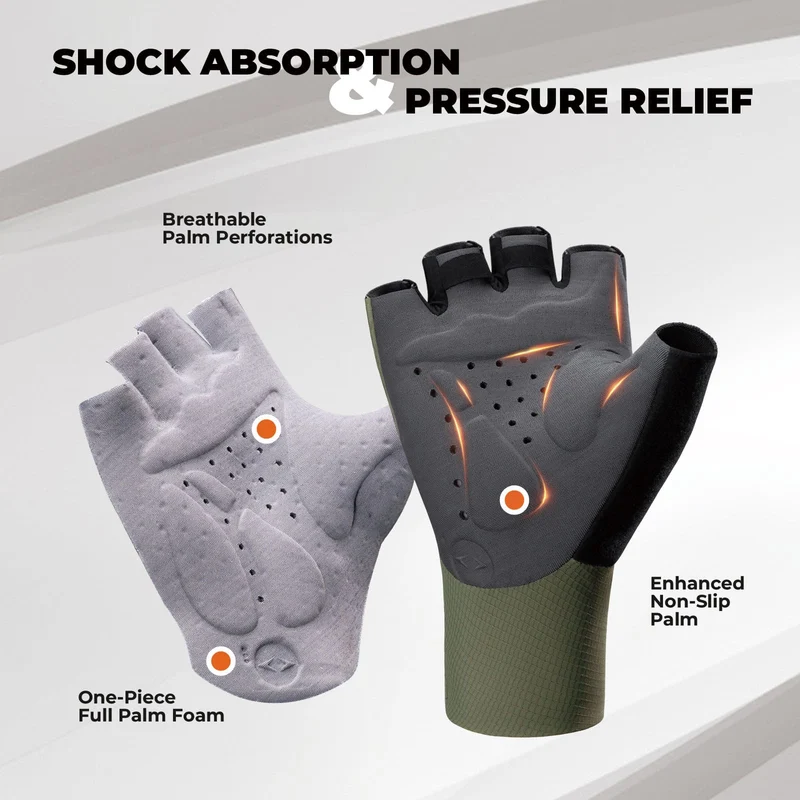 ROAD TO SKY Short Finger Road Cycling Gloves Dual