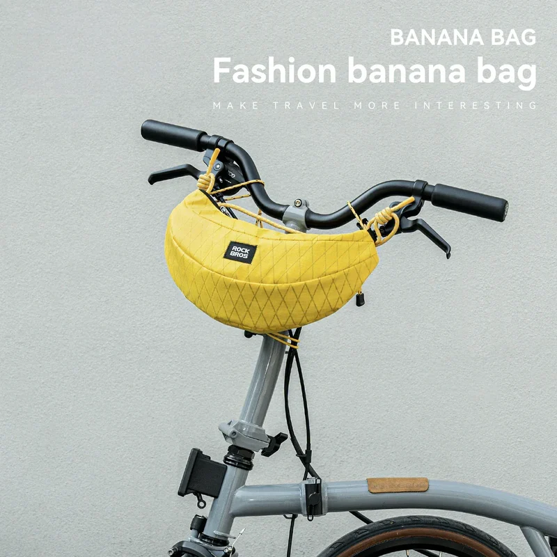 Folding Bike Handlebar Bag Urban Commute Crossbody - 1.8L