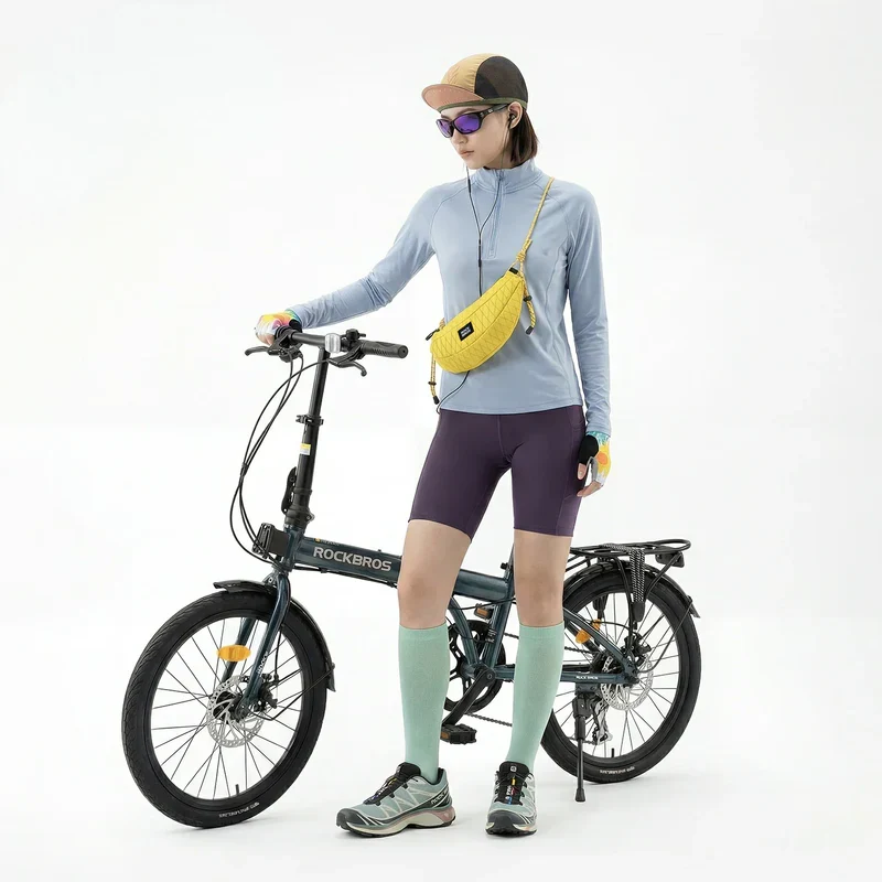 Folding Bike Handlebar Bag Urban Commute Crossbody - 1.8L