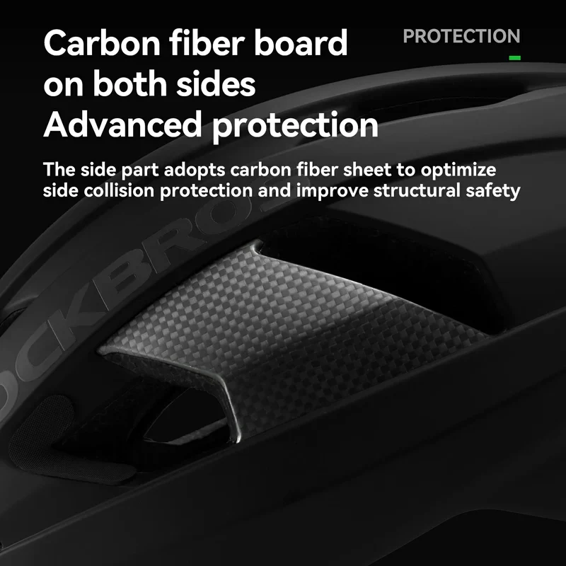 Lightweight Carbon Fiber Road Bike Helmet