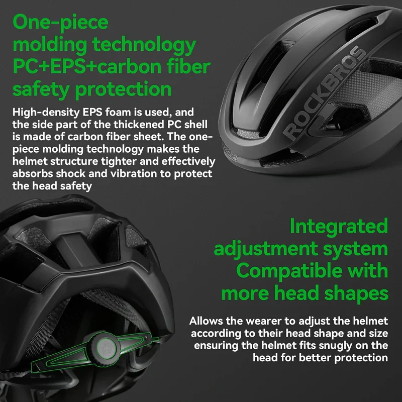 Lightweight Carbon Fiber Road Bike Helmet