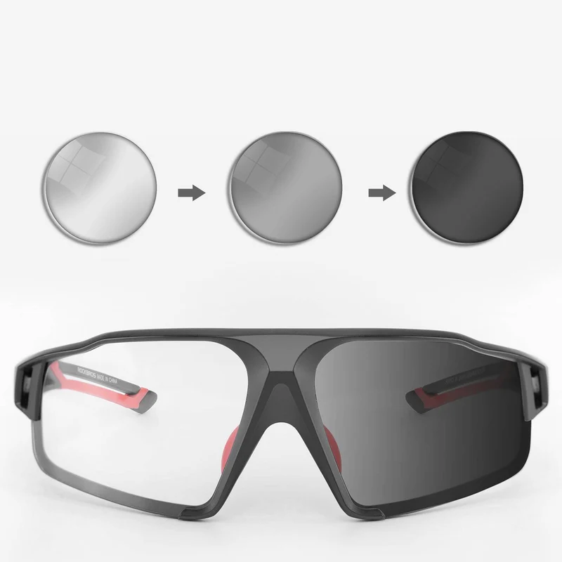 ROCKBROS Photochrome Sonnenbrille fir Outdoor-Aktivitéiten Unisex