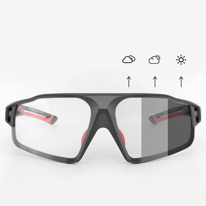 ROCKBROS Photochrome Sonnenbrille fir Outdoor-Aktivitéiten Unisex