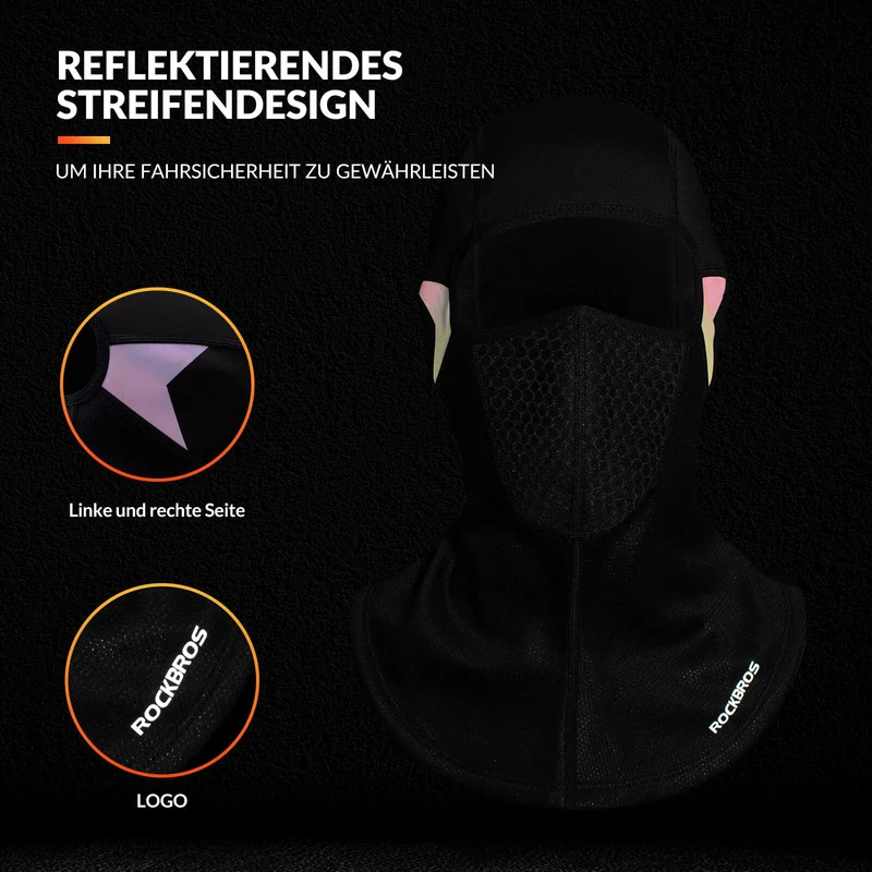 ROCKBROS Sturmhaube Wanter Balaclava Gesichtsmaske Warm Winddicht