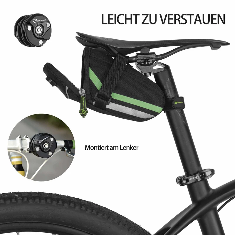 ROCKBROS Fahrradschloss Faltschloss 70 cm Lang Schwarz