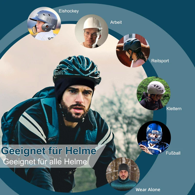 ROCKBROS 겨울 Fahrradmütze Helm Unterziehmütze mit reflektierendes 로고