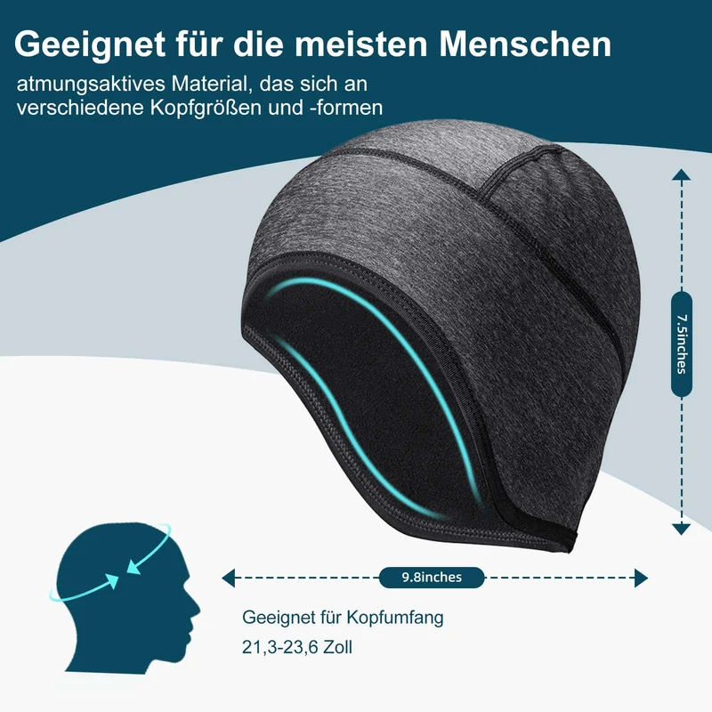 ROCKBROS 겨울 Fahrradmütze Helm Unterziehmütze mit reflektierendes 로고