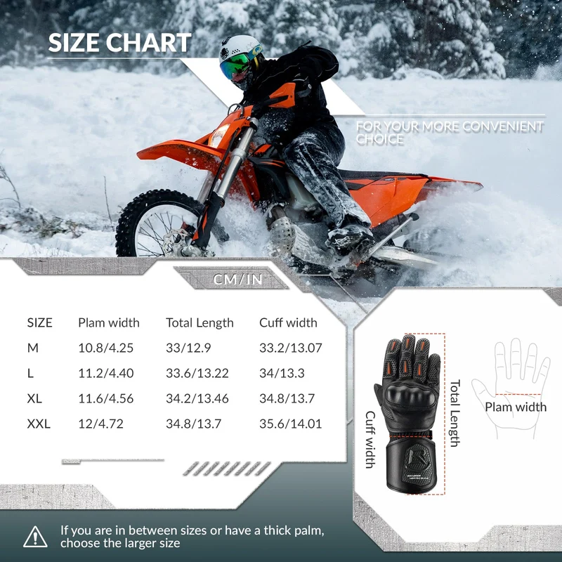 Winter Fahrrad Handschuhe mit Touchscreen Funktion