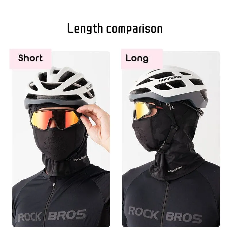 Ice Silk Cycling Balaclava with Glasses Holes