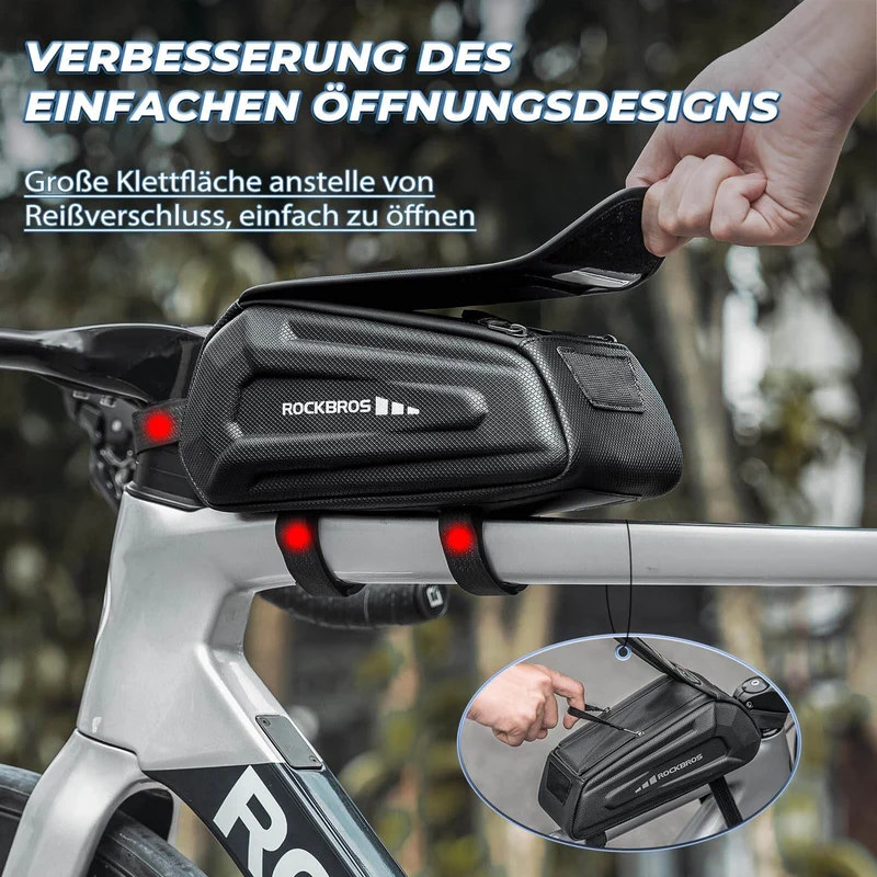 ROCKBROS Fahrradtasche Wasserdicht Handytasche Touchscreen für Smartphone 6,8 Zoll