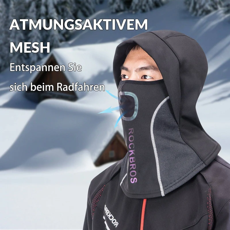 ROCKBROS Sturmhaube mit atmungsaktivem Mesh for Outdoorsports 유니섹스