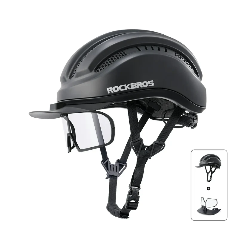 Lightweight Cycling Helmet with Magnetic Visor