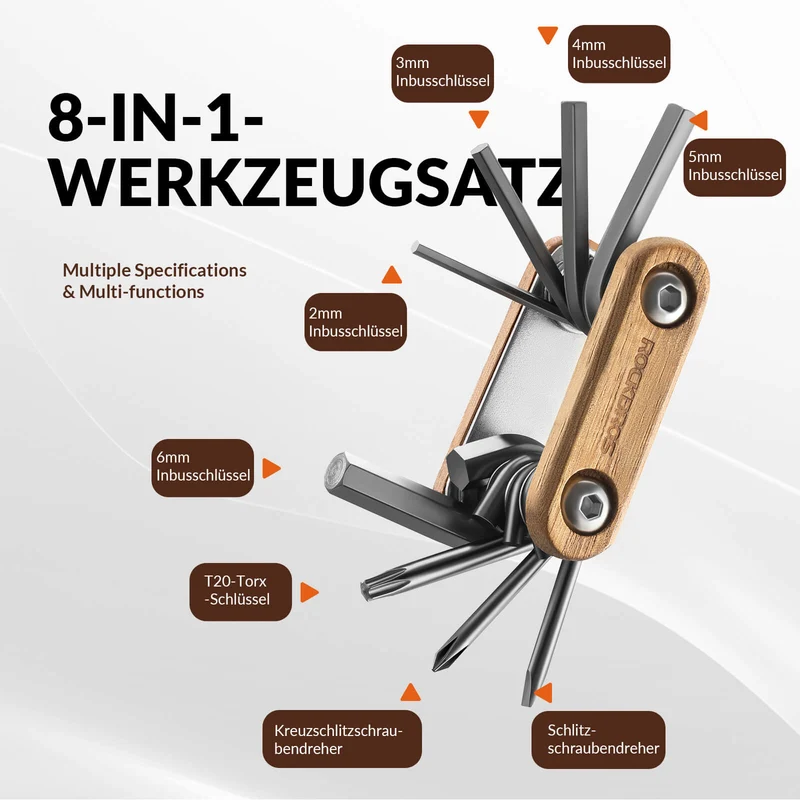 Fahrrad Multifunktionswerkzeug 8 in 1 수리 세트