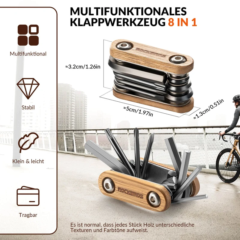 Fahrrad Multifunktionswerkzeug 8 in 1 수리 세트