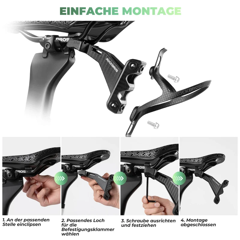 Fahrrad Flaschenhalter Nahtlos Einstellbar Halterung