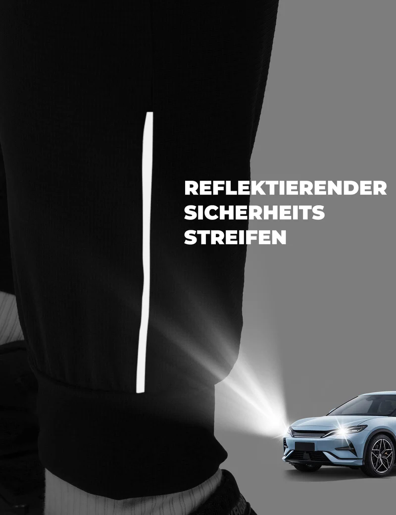 ROCKBROS Herren Fahrradhose Elastische Passform Sicherheitsstreifen