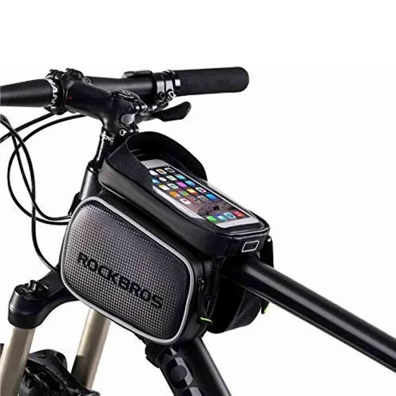 Waterproof Bike Top Tube Bag for 6.2in Phone